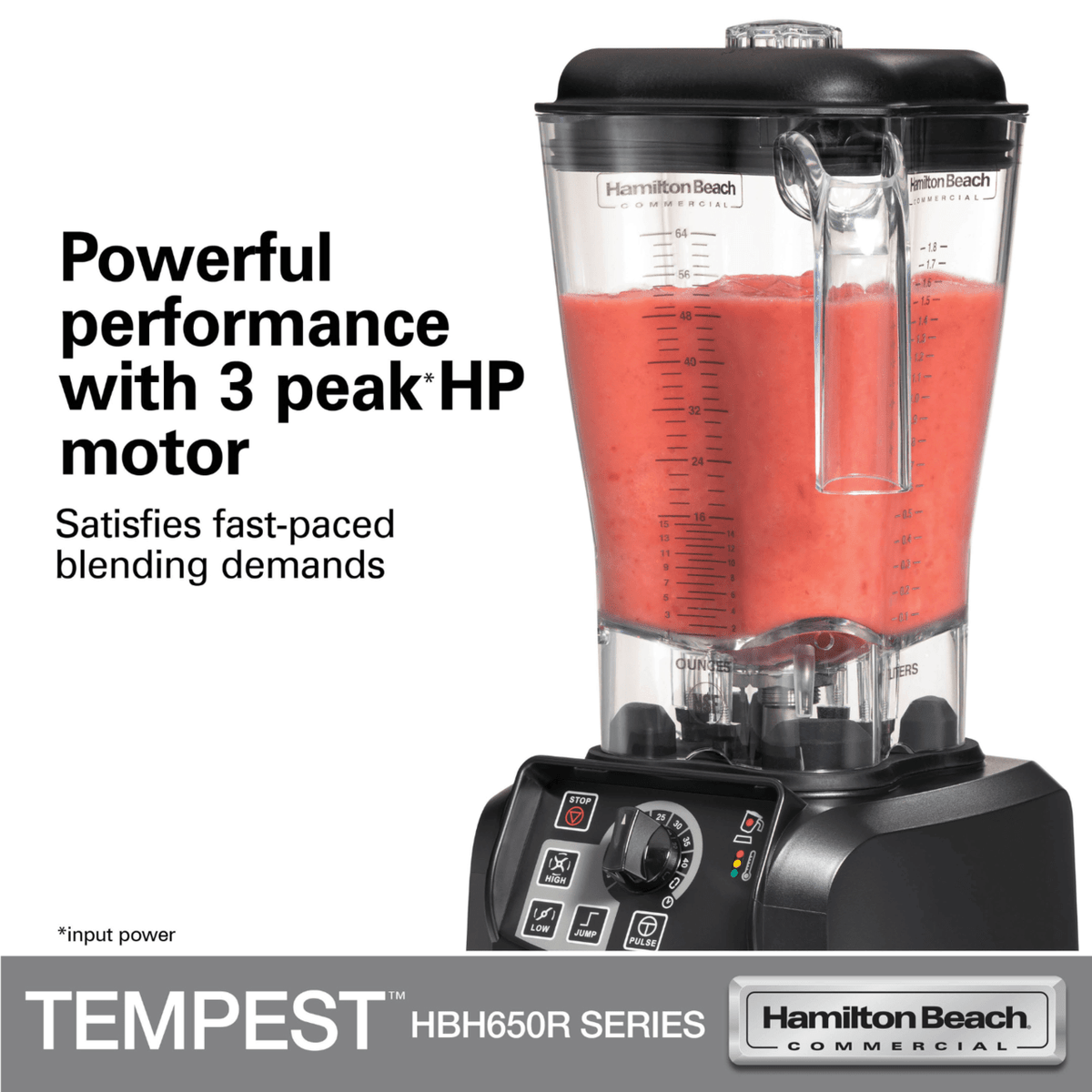 Blender pentru barman Tempest® HBH650R-CE 1,8 l 1200 W, Hamilton Beach Commercial
