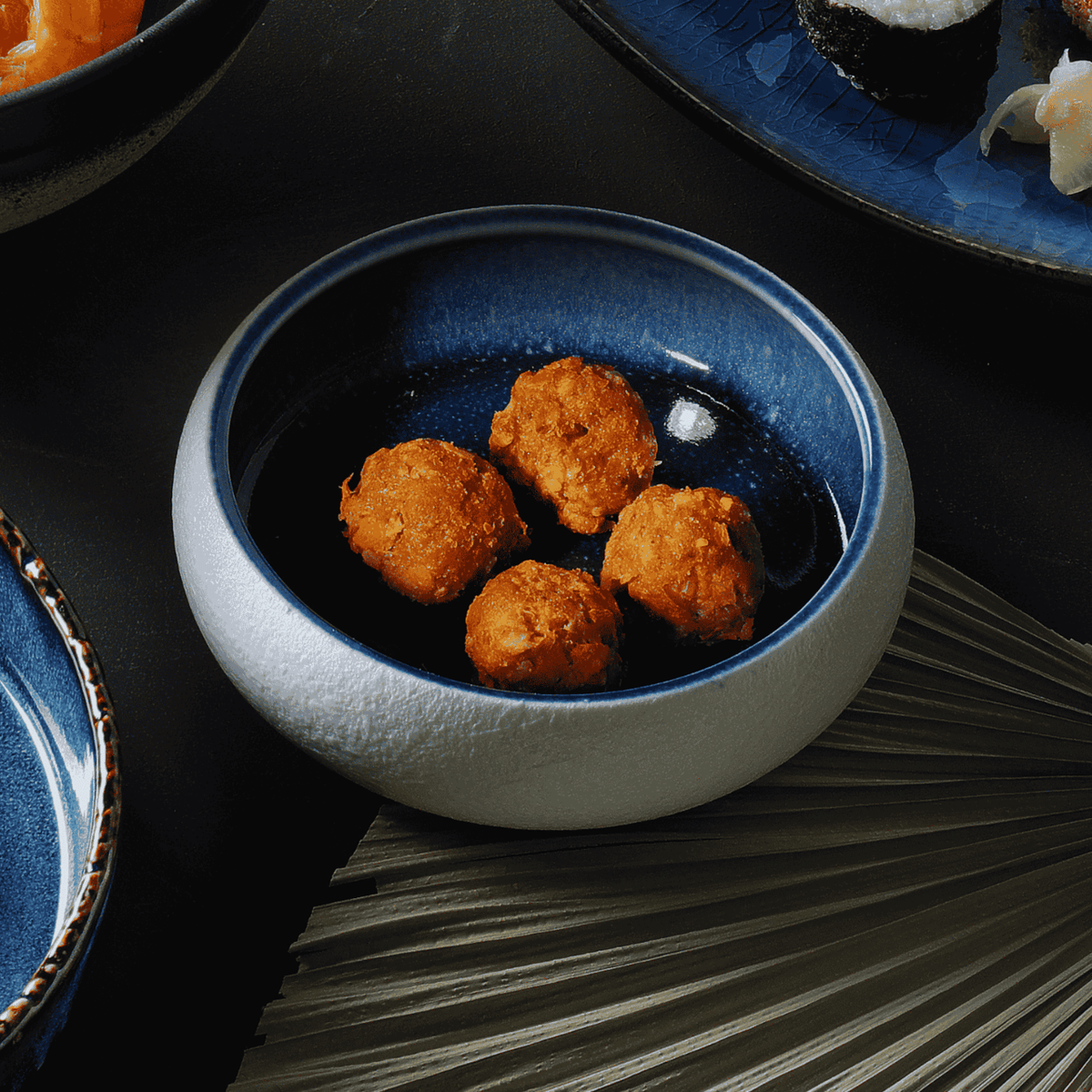 Bol Goro White Blue 140mm, 450 ml Fine Dine