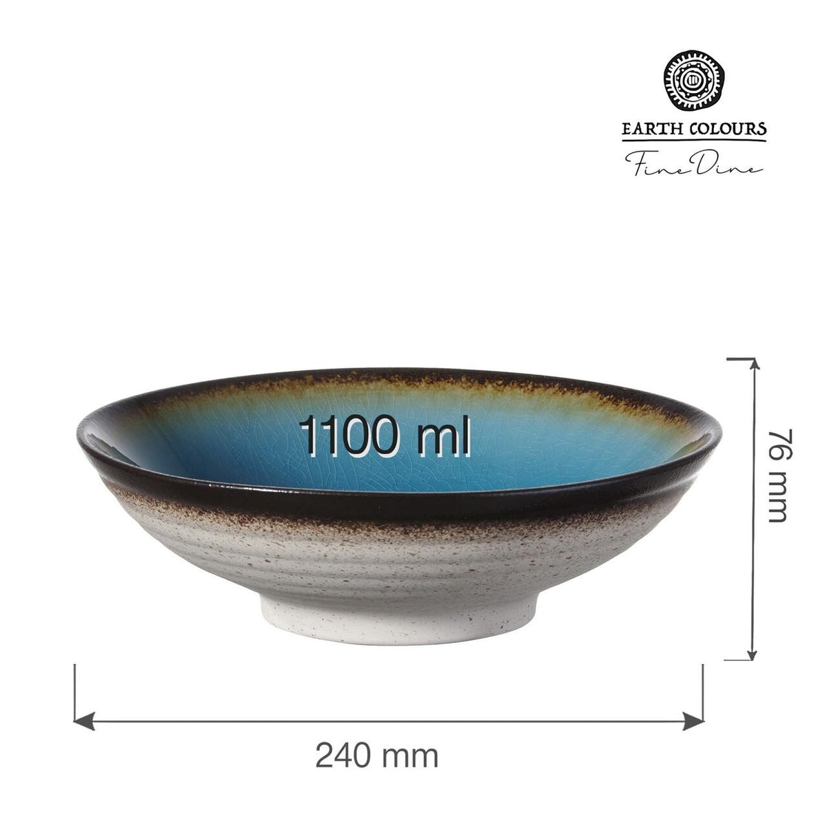 Bol rotund Azure, 240mm Fine Dine