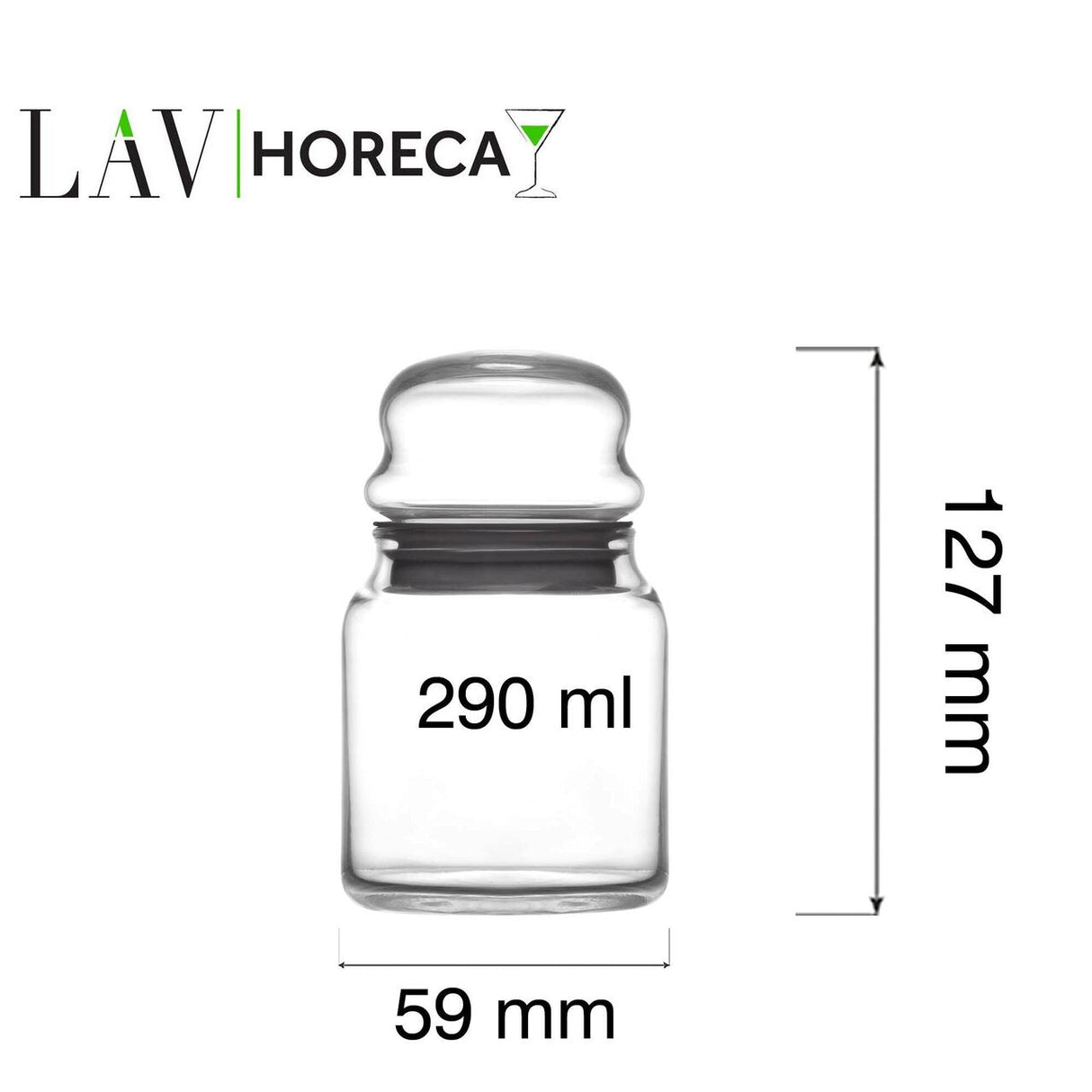 Borcan Phuket 290ml cu capac, LAV