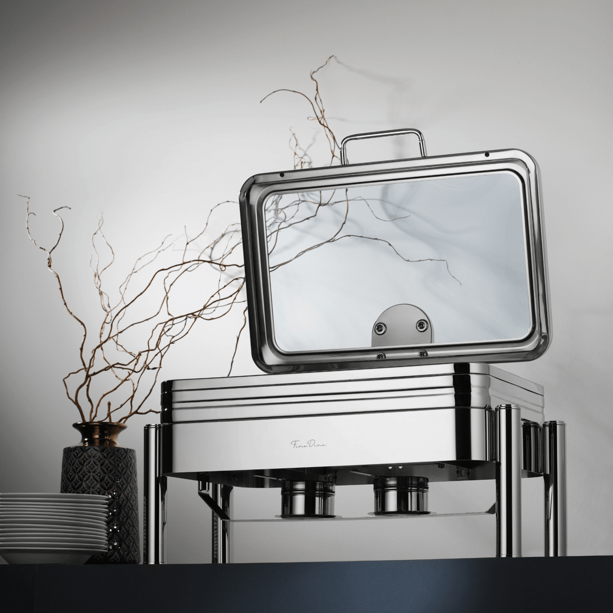 Cadru pentru încălzitorul Chafing Dish De Luxe Gn 2/3, Fine Dine