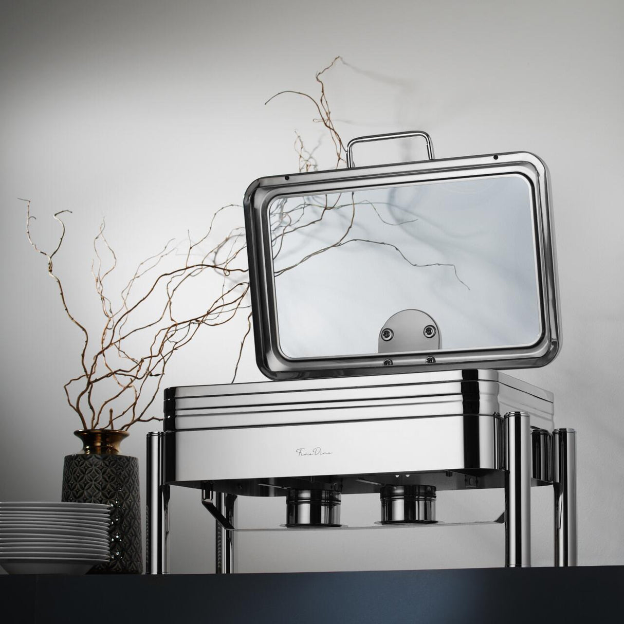 Cadru pentru încălzitorul Chafing Dish De Luxe Gn 2/3, Fine Dine