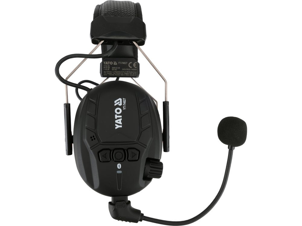 CĂȘTI ANTIFON CU BLUETOOTH Yato YT - 74627 BricoMart - scule electrice si unelte profesionale - BricoMart