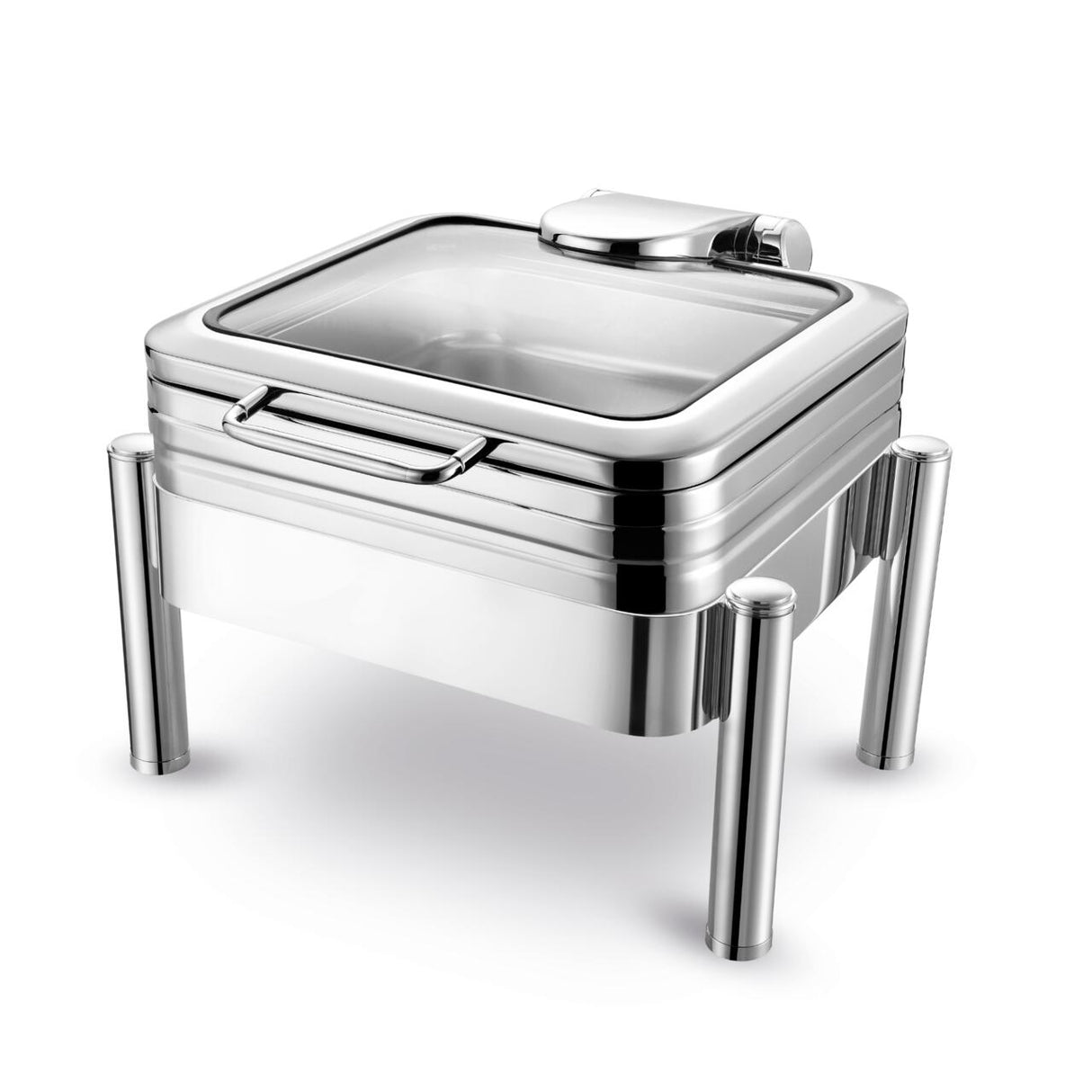 Chafing dish De Luxe eco gn 2/3 cu un capac de sticlă Fine Dine