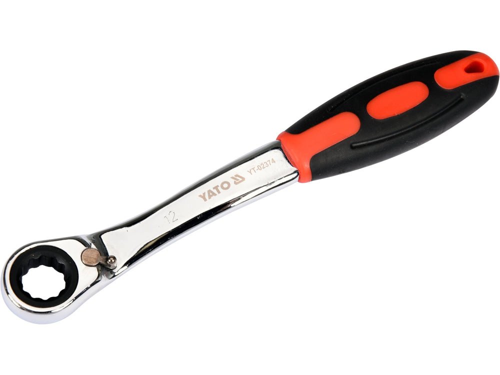 CHEIE CU CLICHET 12MM Yato YT - 02374 - Chei inelare cu clichet, ergonomic, rezistent, CrV Yato - scule electrice si unelte profesionale - BricoMart