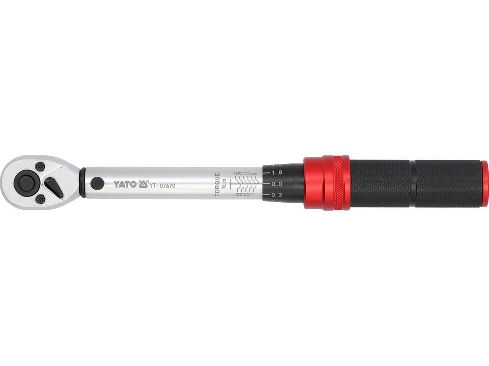Cheie dinamometrica 1/4" Yato YT - 07670 5 - 25Nm, 72 dinti, lungime 230 - 240mm YATO - scule electrice si unelte profesionale - BricoMart