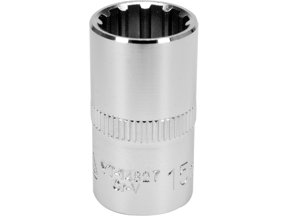 CHEIE TUBULARA SPLINE 1/2''X15MMX38MM Yato YT - 14827 - Tubulare Spline 1/2" Yato - scule electrice si unelte profesionale - BricoMart