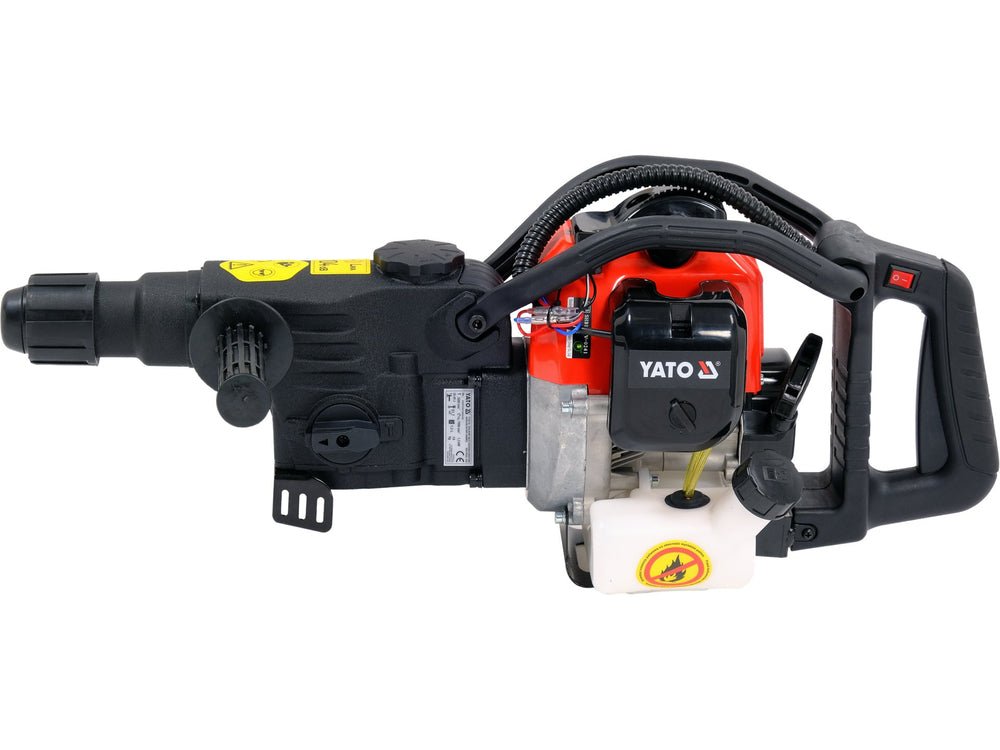 CIOCAN ROTOPERCUTOR PE BENZINA, 45J, CU PRINDERE SDS MAX Yato YT - 82138 - 10 kg, 51,7 cm, 1,3 l, 0,6 m Yato - scule electrice si unelte profesionale - BricoMart