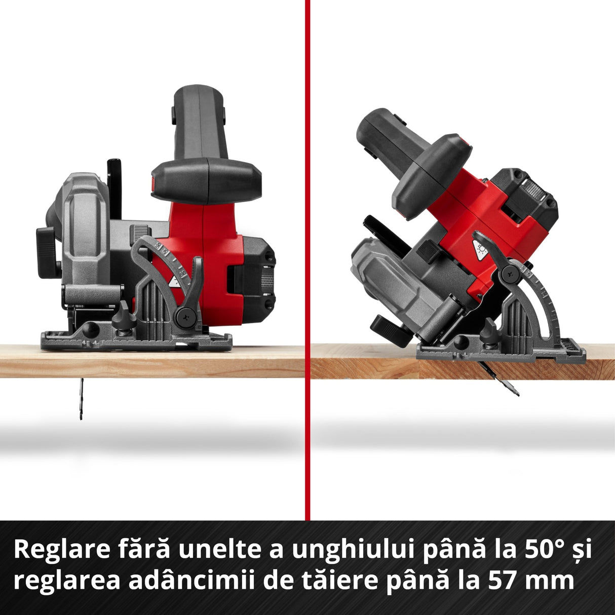 Circular de mana fara fir Einhell TE - CS 18/165 - 2 Li - Solo - Softgrip BricoMart - scule electrice si unelte profesionale - BricoMart