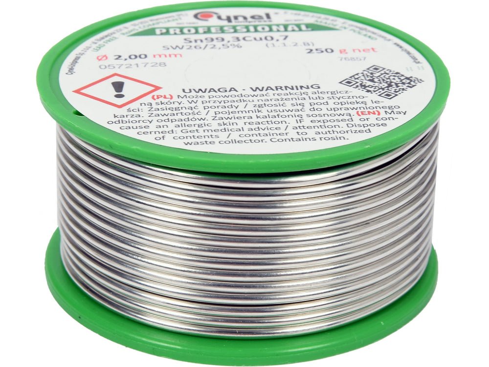 COSITOR FARA PLUMB, 2,0MM, 250G, SN99,3CU0,7 Toya 76857 Toya - scule electrice si unelte profesionale - BricoMart