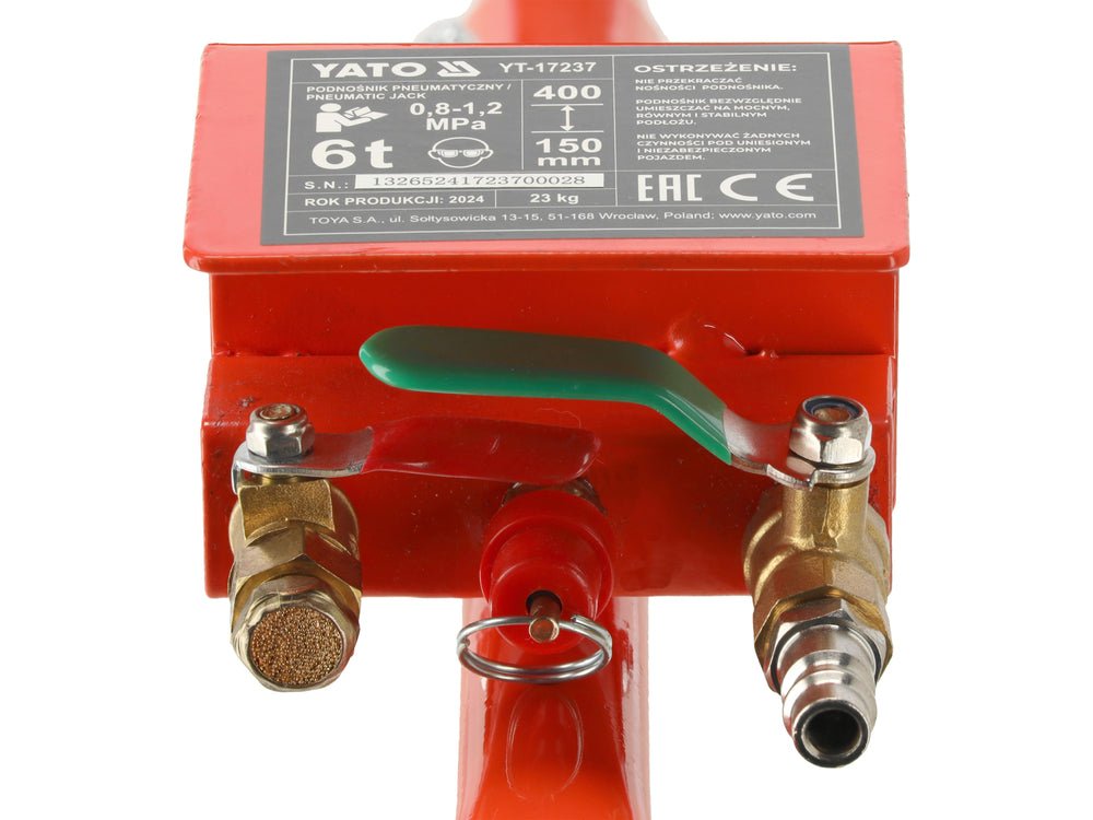 CRIC PNEUMATIC, PERNA DE AER, 6T Yato YT - 17237 - 15 cm, 40 cm, 150 mm, 400 mm Yato - scule electrice si unelte profesionale - BricoMart