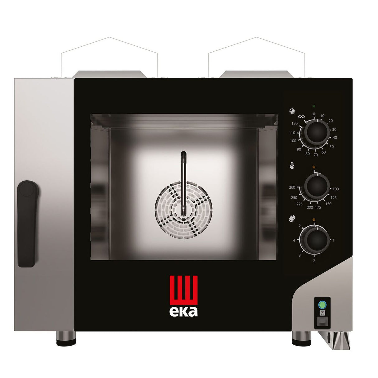 Cuptor pe gaz cu abur cu convectie Millennial Smart Bakery, 4x 600x400mm Tecnoeka, 230V/300W, 9,3kW, 850x1041x(H)801mm