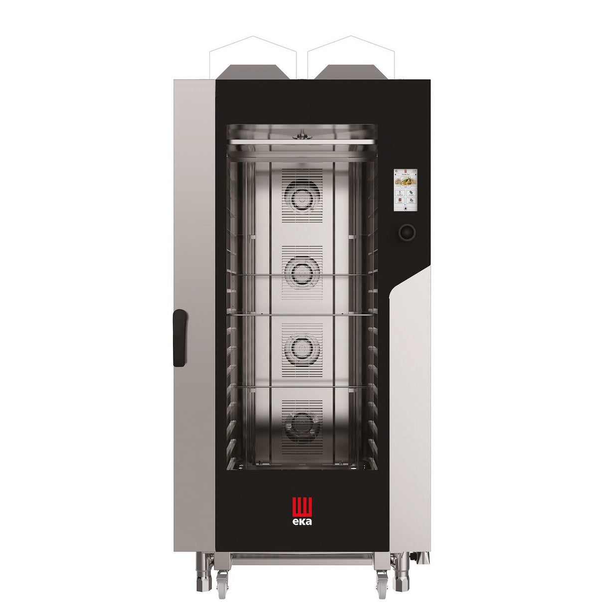 Cuptor pe gaz cu convectie cu abur Millennial Touch Screen Bakery, Tecnoeka, 16 tavi 600x400mm 230V/1450W, 30kW, 930x1160x(H)2060mm
