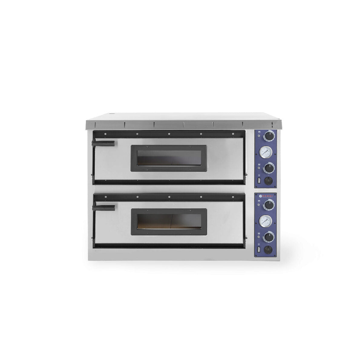 Cuptor profesional pizza XL Plus 44 Inox 2 camere 12000 W interval temperatura 50?C to 500?C Hendi 2x 720x720x(H)140 mm