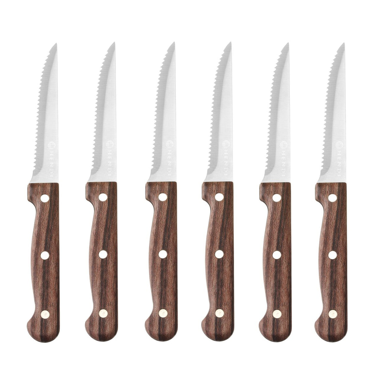 Cutit de friptura - 6 buc, HENDI, Profi Line, Brown, 6 buc., (L)210mm