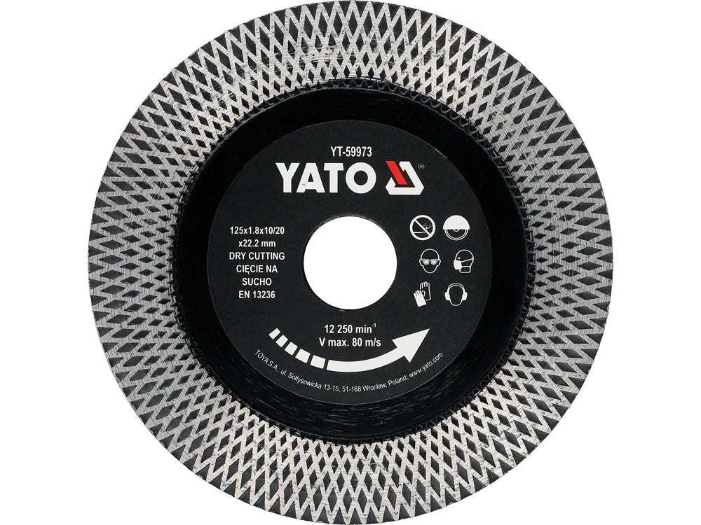 DISC PENTRU CERAMICA 125MM Yato YT - 59973 Yato - scule electrice si unelte profesionale - BricoMart