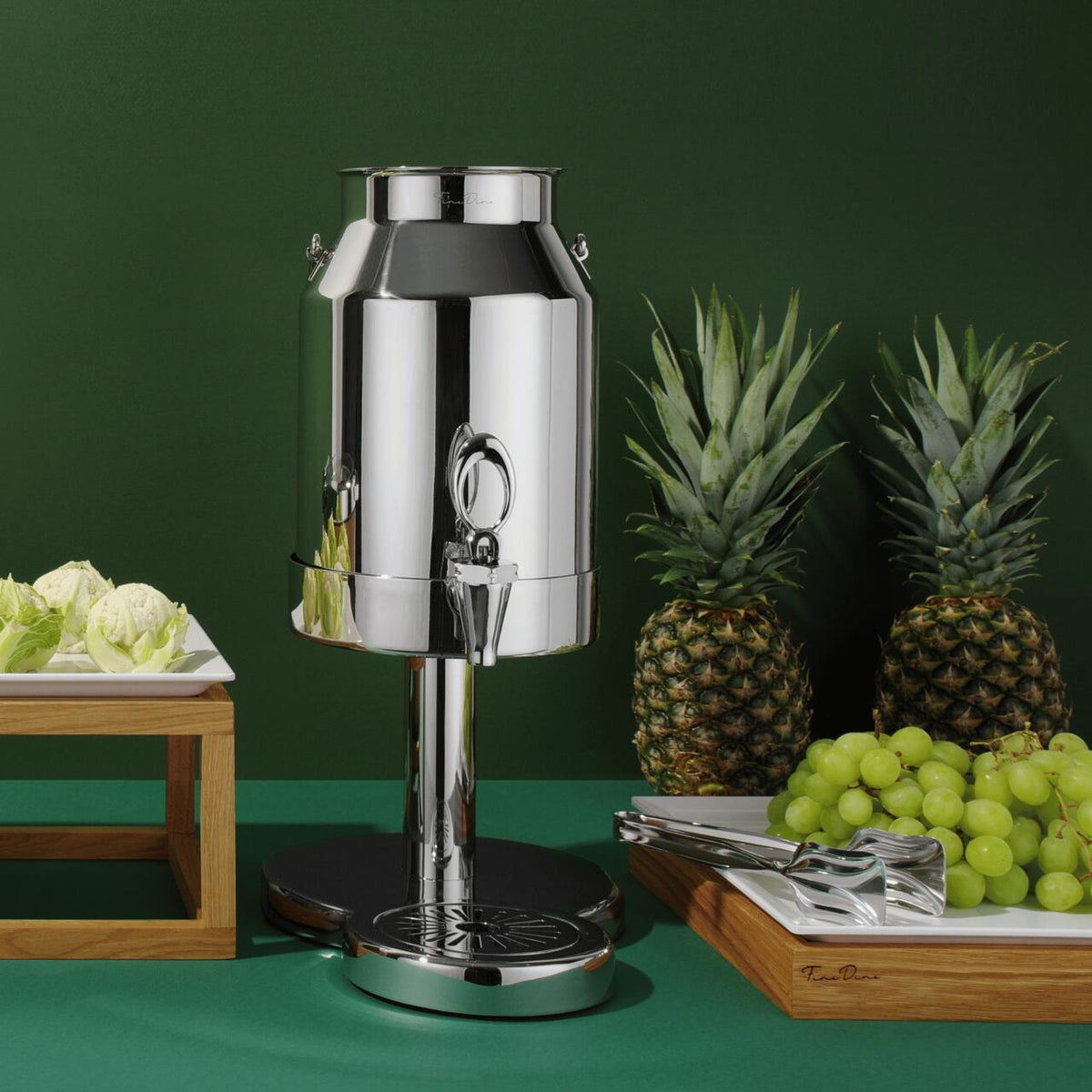 Dozator de lapte De Luxe 6 l, Fine Dine, argintiu