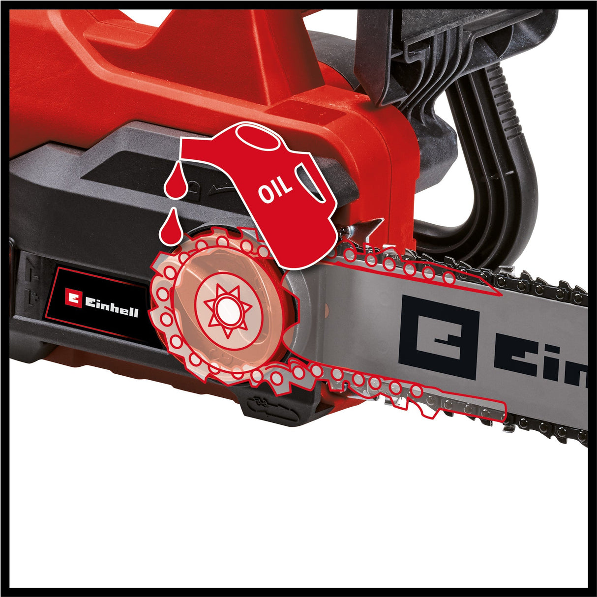 Drujba electrica Einhell GC - EC 1935 (1900 W, lungime de taiere 32,5 cm, viteza lant 15,5 m/secunda, lubrifiere automata a lantului, protectie la recul cu frana de lant Einhell - scule electrice si unelte profesionale - BricoMart