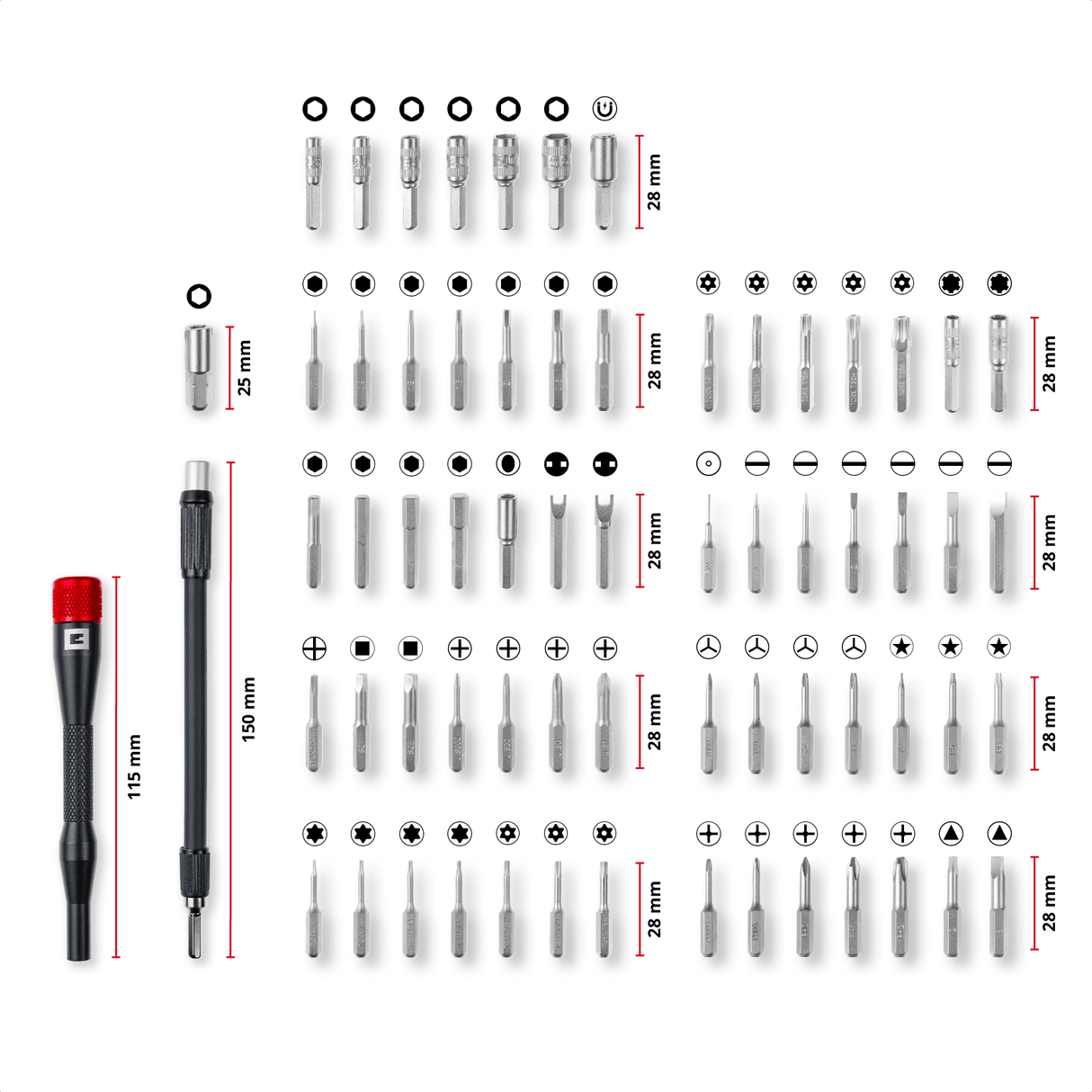 Einhell K - BIT - BOX Precision bit set 66pcs Einhell - scule electrice si unelte profesionale - BricoMart