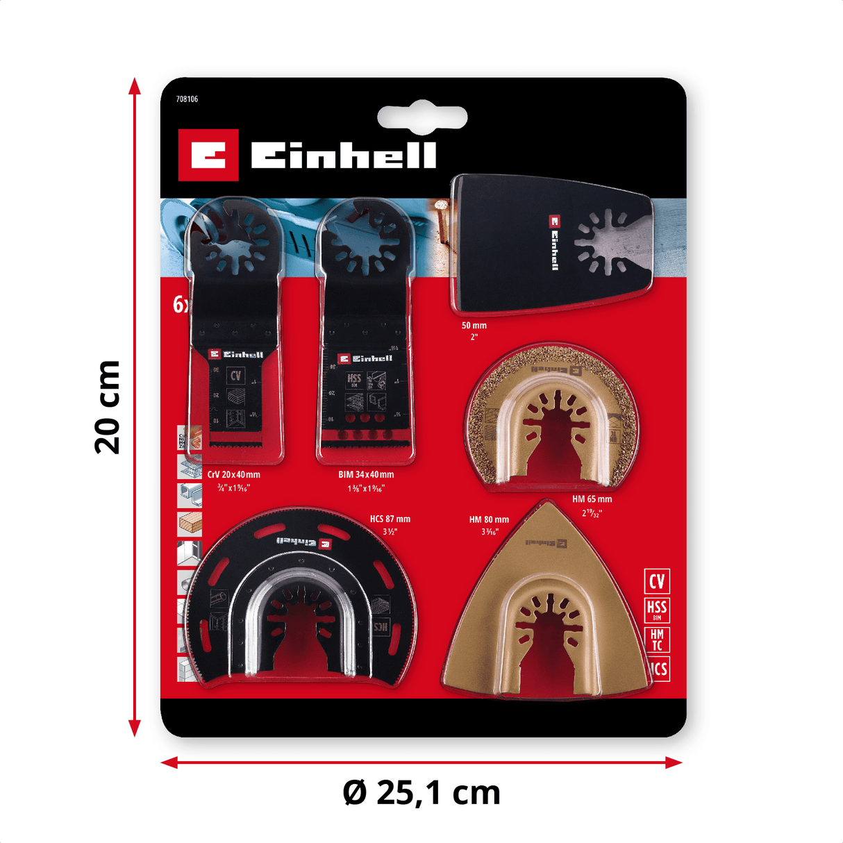 Einhell K - OMTACCES Multi - Tool - Set 6 - pcs Einhell - scule electrice si unelte profesionale - BricoMart