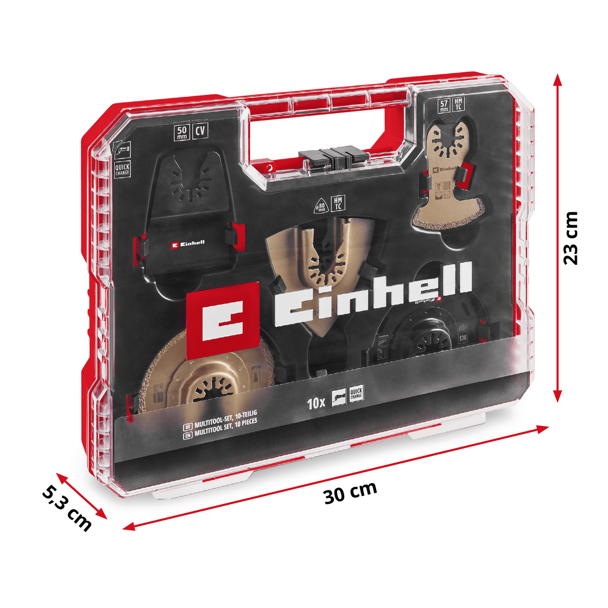 Einhell K - OMTACCES XLPLUS - CASE Multitools 10pcs Einhell - scule electrice si unelte profesionale - BricoMart