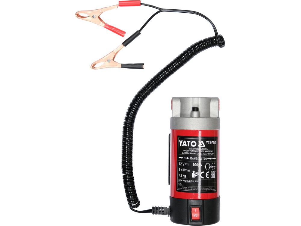 Elektromos olajpumpa 100 W Yato YT-07140, 12V, 2-4 l/perc, 100 W