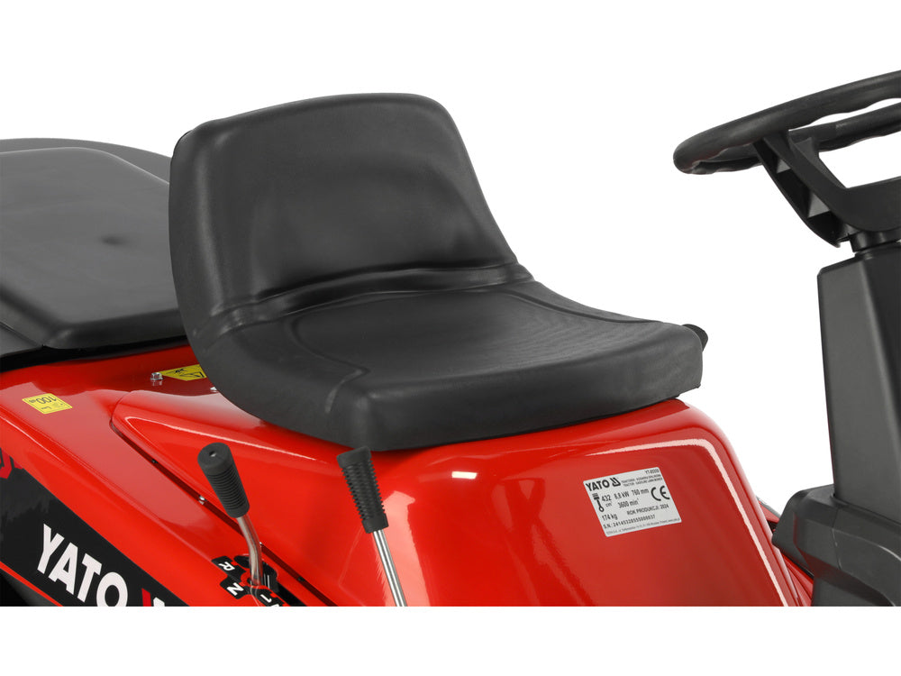 TRACTOR PENTRU TUNS IARBA PE BENZINA YATO YT-85550 , 76CM , 432CC , 170 l , 8.8 kW , 11.97 KM