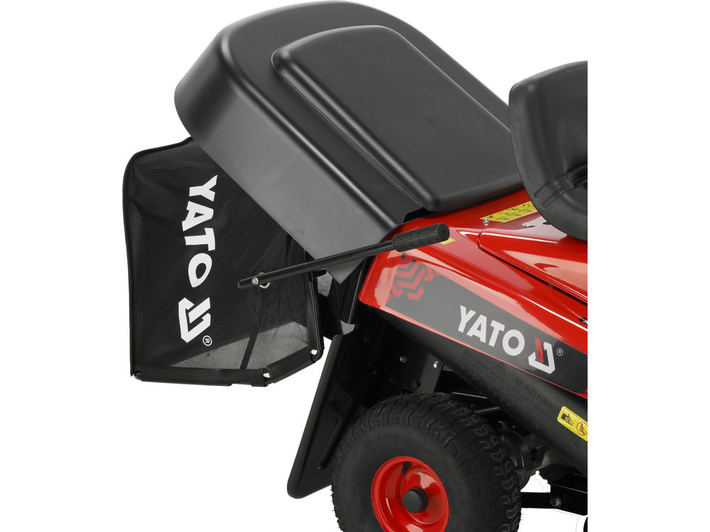 TRACTOR PENTRU TUNS IARBA PE BENZINA YATO YT-85550 , 76CM , 432CC , 170 l , 8.8 kW , 11.97 KM