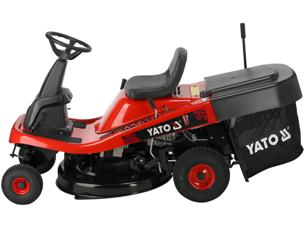 TRACTOR PENTRU TUNS IARBA PE BENZINA YATO YT-85550 , 76CM , 432CC , 170 l , 8.8 kW , 11.97 KM
