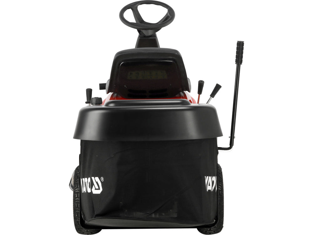 TRACTOR PENTRU TUNS IARBA PE BENZINA YATO YT-85550 , 76CM , 432CC , 170 l , 8.8 kW , 11.97 KM