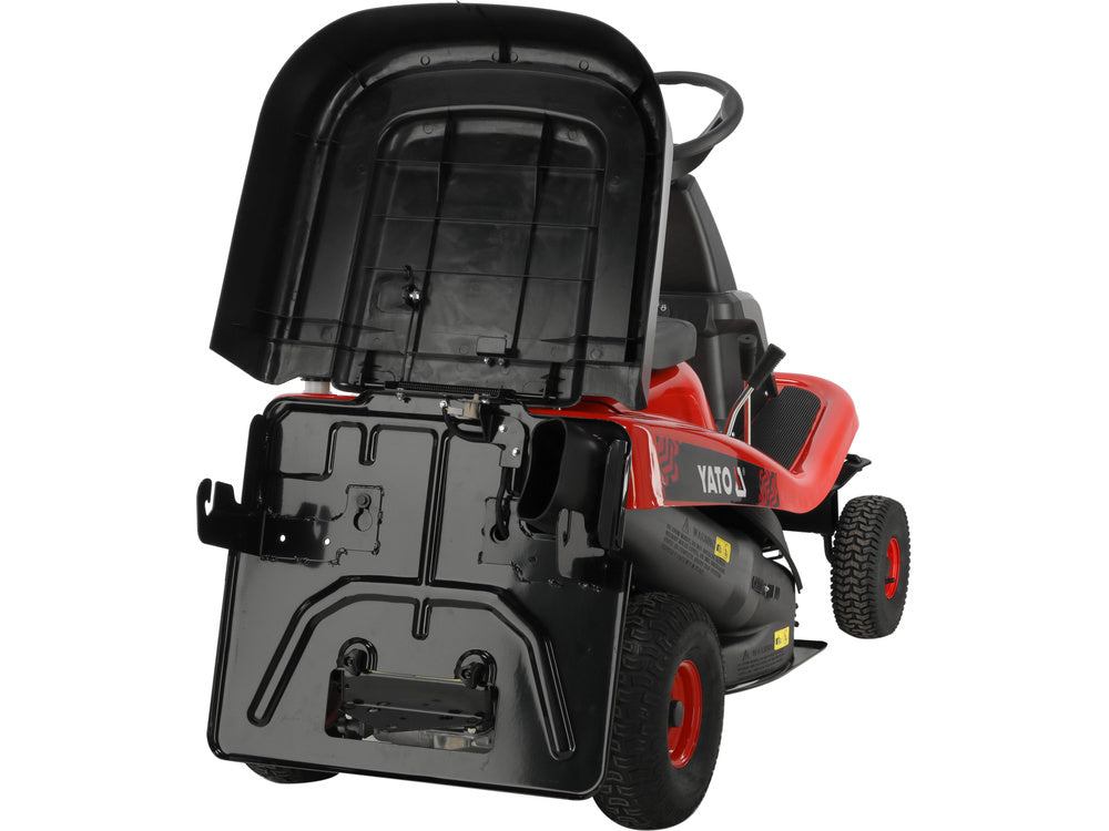 TRACTOR PENTRU TUNS IARBA PE BENZINA YATO YT-85550 , 76CM , 432CC , 170 l , 8.8 kW , 11.97 KM