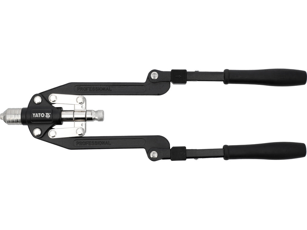 PRESĂ PENTRU NITUIT PROFESIONALA 2 ÎN 1 YATO YT-36088 , nituri: 3,2, 4, 4,8, 6, 6,4 mm  , piulițe nituibile: M4, M5, M6, M8, M10