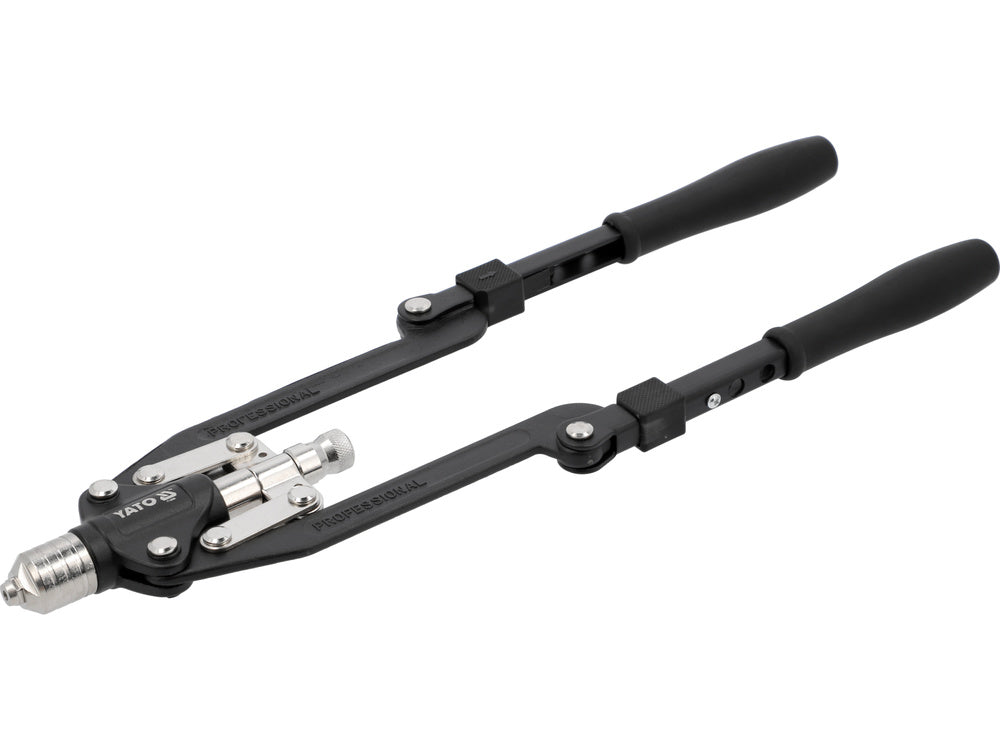 PRESĂ PENTRU NITUIT PROFESIONALA 2 ÎN 1 YATO YT-36088 , nituri: 3,2, 4, 4,8, 6, 6,4 mm  , piulițe nituibile: M4, M5, M6, M8, M10