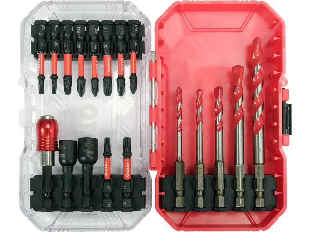 SET DE BIRURI DE IMPACT YATO YT-04615 ,  18 BUCĂȚI , oţel inoxidabil , hexagonal