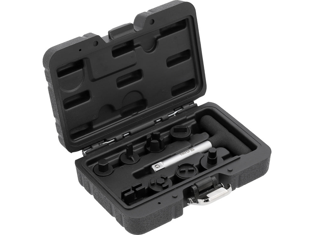 Kulcskészlet műanyag olajsapkákhoz Yato YT-05981, CrV acél, 3/8", 9 darabos