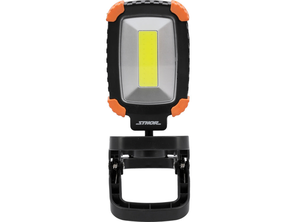 STHOR 82850 hordozható, újratölthető reflektor, 500LM, csiptető, 360°-ban forgatható test, 3 üzemmód, LED