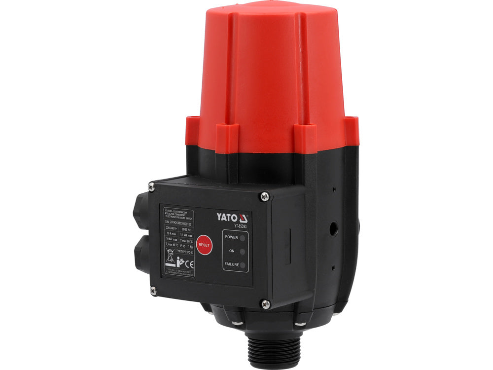 Comutator de presiune Presostat Yato YT-85393 , PC-13, 1,5-2,2 bar , IP65 , 1100 W , 1" (25,0 mm)