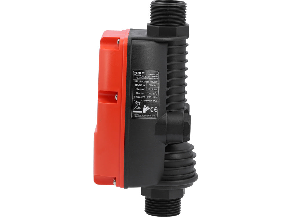 Nyomáskapcsoló Yato YT-85394, PC-59, 0-6 bar, 10 bar, 1100 W, IP65, 1" (25,0 mm)