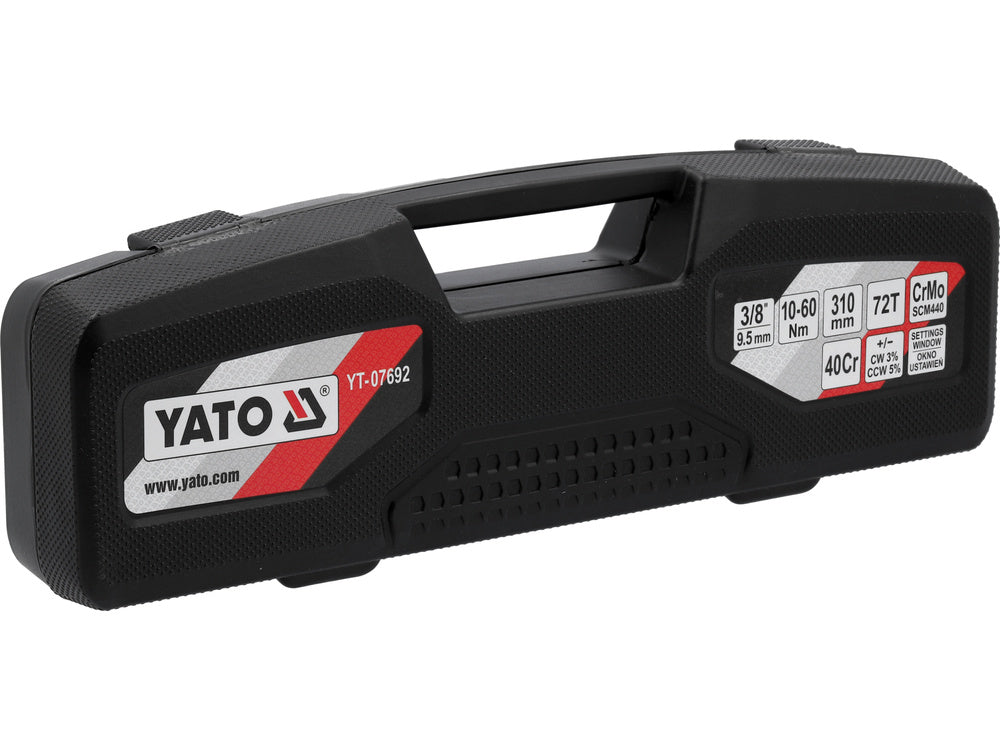 PRECÍZIÓS NYOMATÉKKULCS 3/8'' 10-60NM YATO YT-07692
