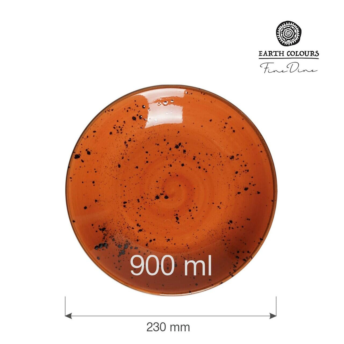 Farfurie semi-adanca Dahlia, 230 mm Fine Dine