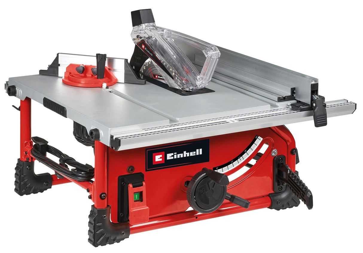 Fierastrau circular de masa Einhell TE - TS 254 T, 2000 W, pornire usoara, masa principala din aluminiu, extensie masa, ghidaj longitudinal, opritor unghiular, comutator de suprasarcina, reglare pana de despicare Einhell - scule electrice si unelte profesionale - BricoMart