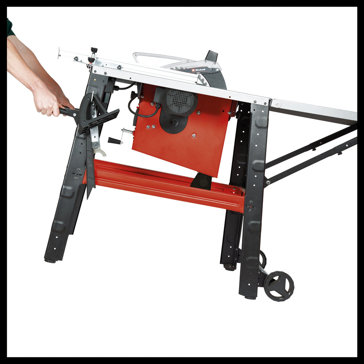 Fierastrau circular de masa Einhell TE - TS 315 UD 2800 W, inaltime de taiere 85 mm, diametru lama ferastrau 315 mm, extensie masa, opritor unghiular, opritor paralel, cadru de baza, tija de impingere Einhell - scule electrice si unelte profesionale - BricoMart