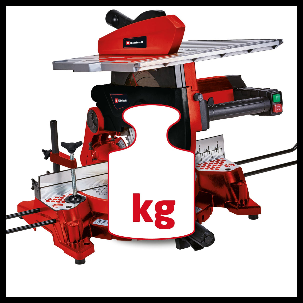 Fierastrau circular Einhell pentru taieri transversale si unghiulare cu masa TC - MS 3017 T (2000 W, lama cu varf de carbura, opritor transversal/paralel reglabil infinit, cap de Fierastrau inclinabil Einhell - scule electrice si unelte profesionale - BricoMart