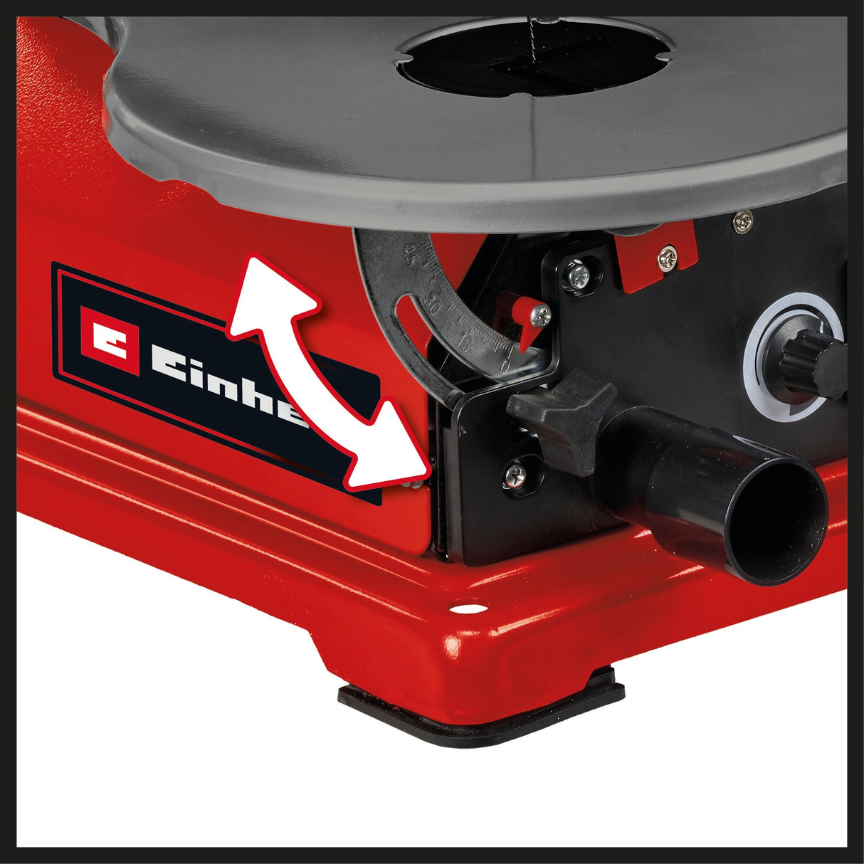 Fierastrau circular Einhell TC - SS 406 E, 120 W, inaltime de taiere 50 mm, masa inclinabila la 47°, viteza variabila, suflanta, incl. 2 lame de Fierastrau Einhell - scule electrice si unelte profesionale - BricoMart