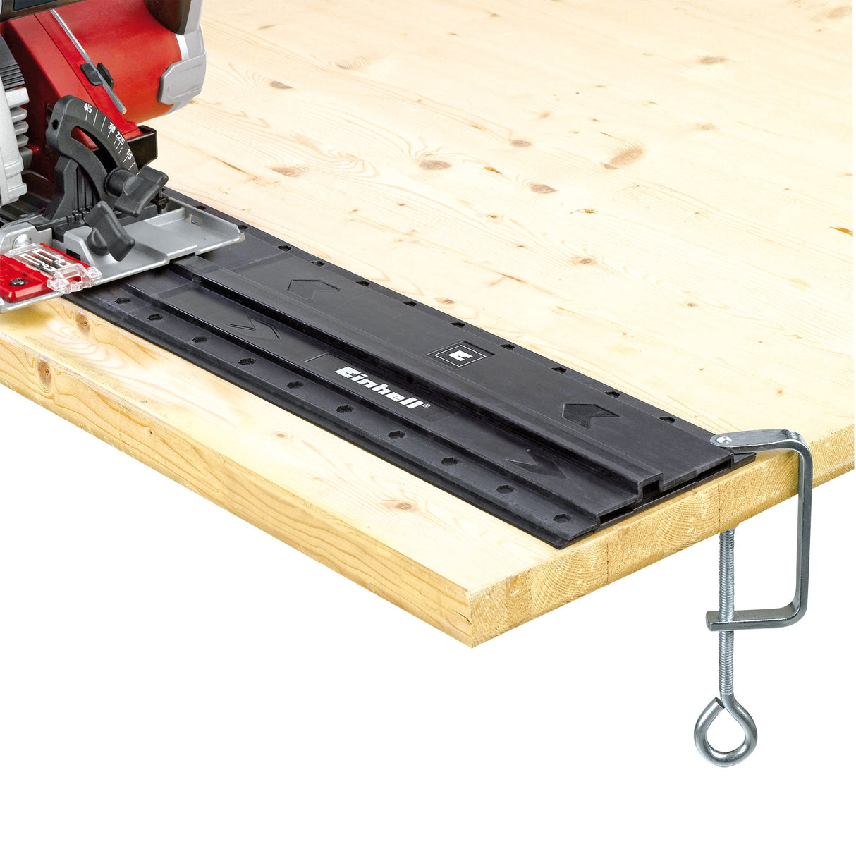 Fierastrau circular manual Einhell TE - CS 165, 1200 W, turatie la ralanti 5500 1/min, diametru maxim de taiere 55 mm, prindere moale, opritor de ghidare paralela, inclusiv lama de Fierastrau din carbura Einhell - scule electrice si unelte profesionale - BricoMart