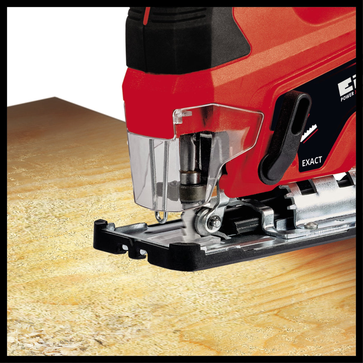 Fierastrau vertical pe acumulator Einhell TC - JS 18 Li (1x2,5 Ah Power X - Change (Li - Ion, 18 V, functie de cursa a pendulului, adaptor de aspirare, incl. 1x acumulator de 2,5 Ah, incarcator si geanta Einhell - scule electrice si unelte profesionale - BricoMart
