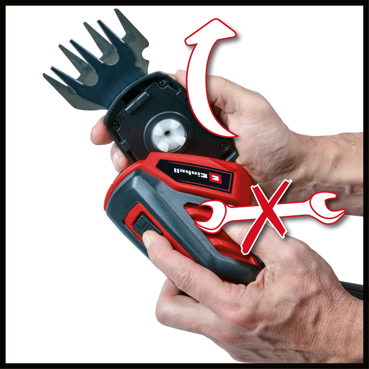 Foarfeca iarba si gard viu fara fir Einhell GC - CG 3,6/70 Li - Softgrip BricoMart - scule electrice si unelte profesionale - BricoMart
