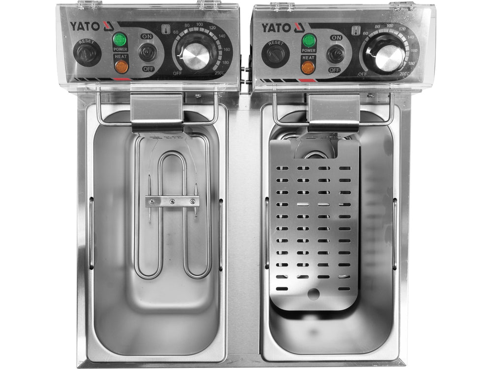 FRITEUZA 2X8L Yato YG - 04621 - Prajitoarele adanci, 3,2L, 5L, 2,0kW Yato - scule electrice si unelte profesionale - BricoMart