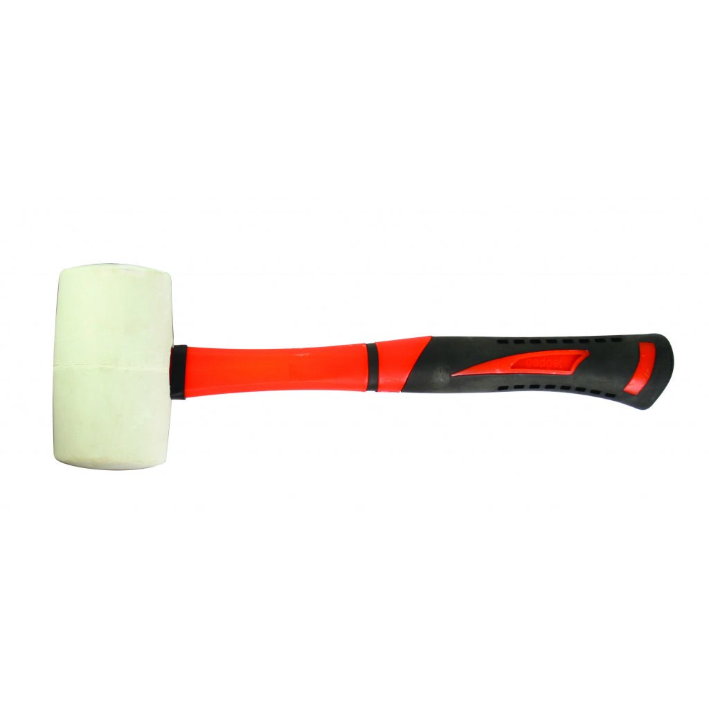 GADGET Ciocan cauciuc alb maner TPR 445g GD Capatul este fabricat din cauciuc foarte elastic Maner ergonomic Gadget - scule electrice si unelte profesionale - BricoMart