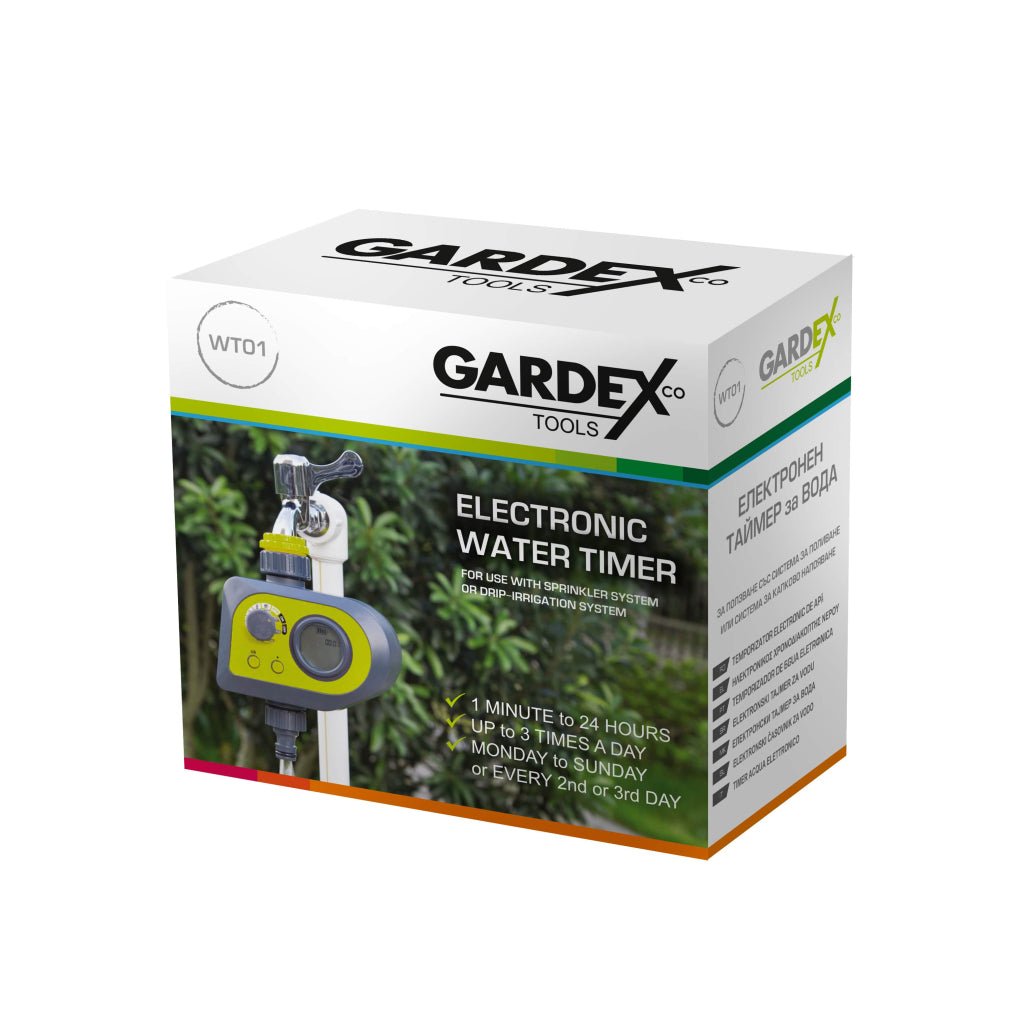 GARDEX Temporizator electronic udare GX Temporizator electronic profesional care funcționează la presiuni de până la 8 bari la intrare Durata udarii: de la 1 mi Gardex - scule electrice si unelte profesionale - BricoMart